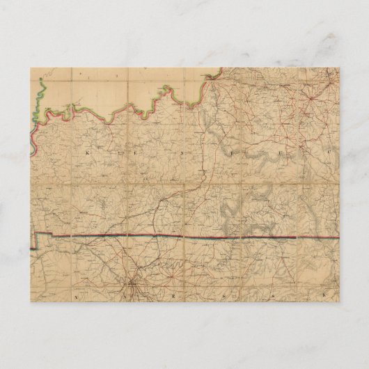 Postale Carte militaire des États du Kentucky (Devant)