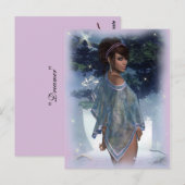 Postale Carte Mini-impression signée Dreamer Imaginaire Ar (Devant / Derrière)