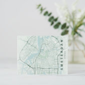 Postale Carte minimale d'Amsterdam Pays-Bas (Debout devant)