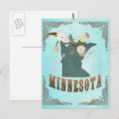 Postale Carte Minnesota Avec De Beaux Oiseaux (Devant / Derrière)