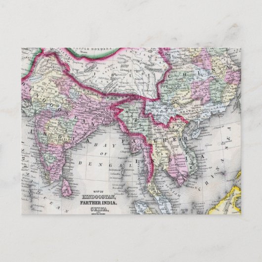 Postale Carte Mitchell | Inde, Tibet, Chine et SE Asie (Devant)