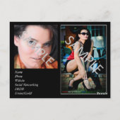 Postale Carte Modélisation/Mini Zed/Comp par action (Dos)