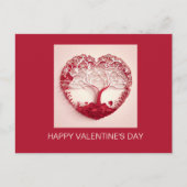 Postale Carte moderne aux coeurs rouges (Devant)