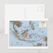 Postale Carte moderne de l'Indonésie (Devant / Derrière)