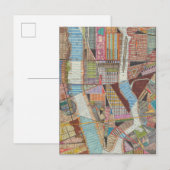 Postale Carte moderne de New York II (Devant / Derrière)