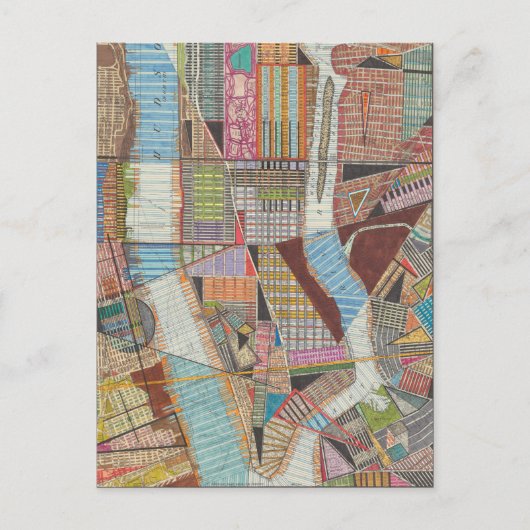 Postale Carte moderne de New York II (Devant)