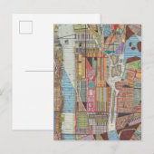 Postale Carte moderne de New York III (Devant / Derrière)