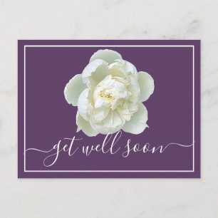 Postale Carte Moderne de Vœux de Guérison Fleur Botanique