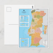 Postale Carte moderne du Portugal (Devant / Derrière)