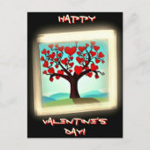 Postale Carte moderne - Love Tree - Saint Valentin (Devant)