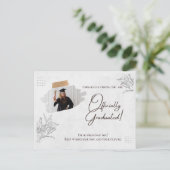 Postale Carte moderne marbre Grad : Célébrer dans le style (Debout devant)