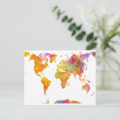 Postale carte mondiale (Debout devant)