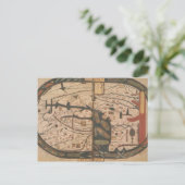 Postale Carte mondiale (Debout devant)