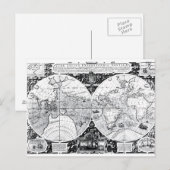 Postale Carte mondiale (Devant / Derrière)