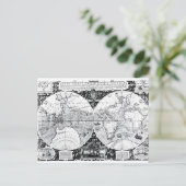 Postale Carte mondiale (Debout devant)