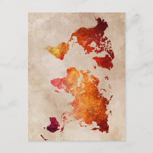 Postale carte mondiale 13 (Devant)