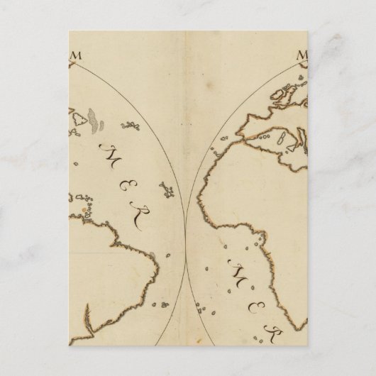 Postale Carte mondiale 2 (Devant)