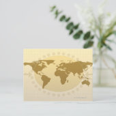 Postale Carte mondiale 5 (Debout devant)