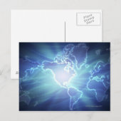 Postale Carte mondiale 6 (Devant / Derrière)