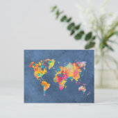 Postale carte mondiale 8 (Debout devant)