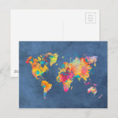 Postale carte mondiale 8 (Devant / Derrière)