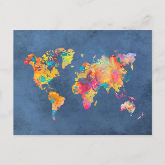 Postale carte mondiale 8 (Devant)