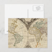 Postale Carte mondiale 8 (Devant / Derrière)