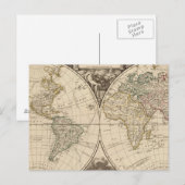 Postale Carte mondiale 9 (Devant / Derrière)