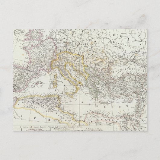 Postale Carte mondiale de l'hémisphère oriental (Devant)