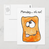 Postale Carte Monster (Devant / Derrière)