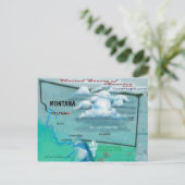Postale Carte Montana USA (Debout devant)