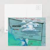 Postale Carte Montana USA (Devant / Derrière)