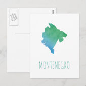 Postale Carte Monténégro (Devant / Derrière)