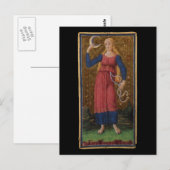 Postale Carte Moon Tarot (Devant / Derrière)