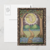 Postale Carte Moon Tarot (Devant / Derrière)