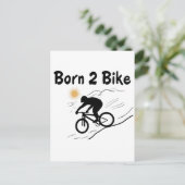 Postale Carte moto (Debout devant)