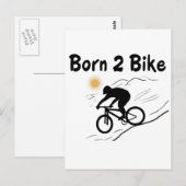 Postale Carte moto (Devant / Derrière)