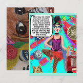 POSTALE CARTE MULTI-BUT PAR BAD GIRL ART (Devant / Derrière)