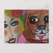 POSTALE CARTE MULTI-BUT PAR BAD GIRL ART (Dos)