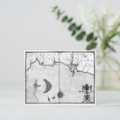 Postale Carte n° 2 montrant l'itinéraire de la flotte Arma (Debout devant)