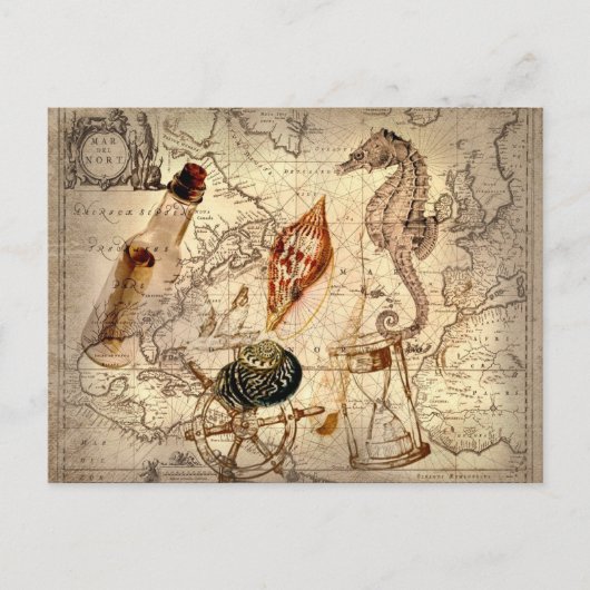 Postale Carte Nautical (Devant)