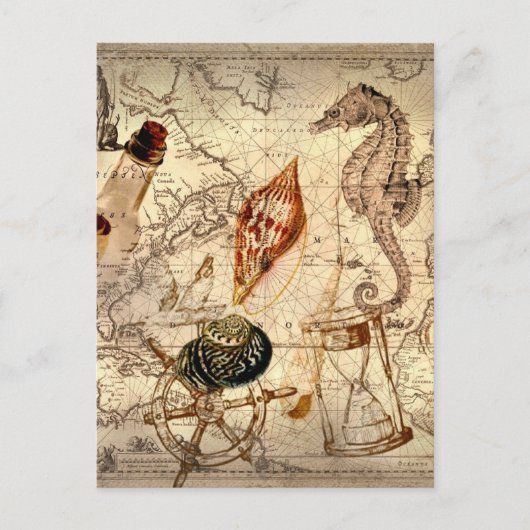 Postale Carte Nautical (Devant)
