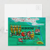 Postale Carte Nebraska USA (Devant / Derrière)