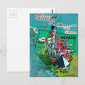Postale Carte Nevada USA (Devant / Derrière)