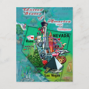 Postale Carte Nevada USA