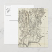 Postale Carte Nevada, Utah et Arizona (Devant / Derrière)