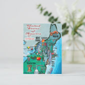 Postale Carte New England USA (Debout devant)