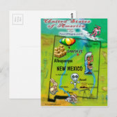 Postale Carte New Mexico USA (Devant / Derrière)
