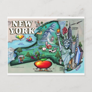 Postale Carte New York