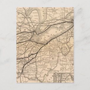 Postale Carte New York Central et Hudson River Railroad